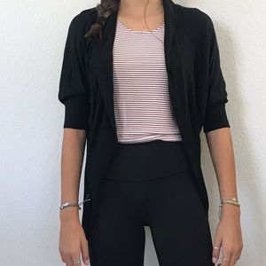 Simple black open front Mossimo cardi Sz small